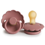 Frigg Smoczek kauczukowy okrągły Daisy Powder Blush 0+ - 4kidspoint.pl