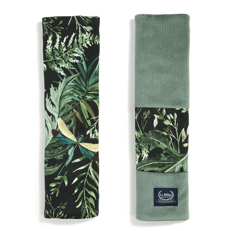 La Millou Ochraniacz na pasy Organic Jersey Collection Seatbelt Cover Botanical Velvet Khaki