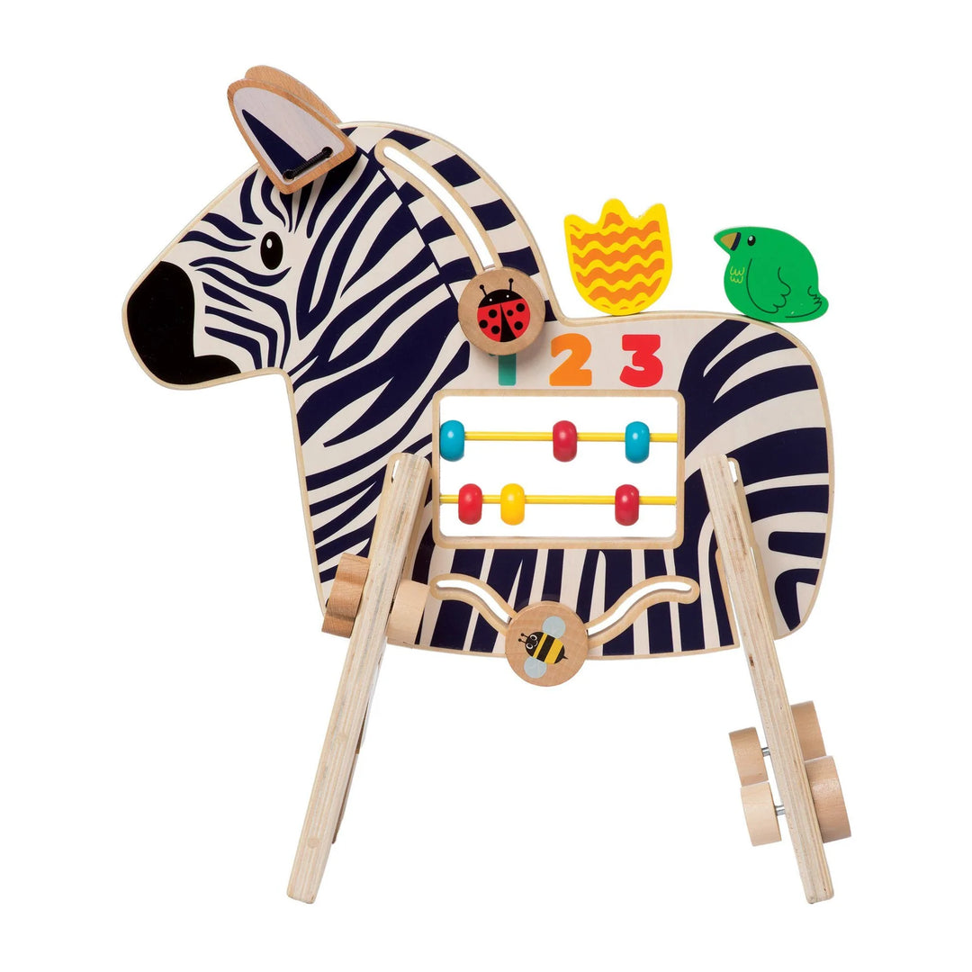 Manhattan Toy Kostka edukacyjna Kolorowa zebra w paski