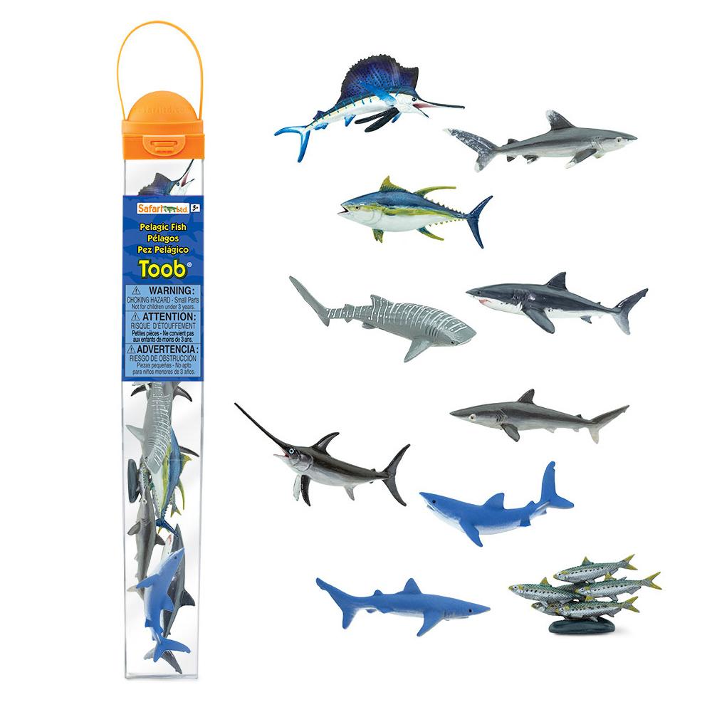 Safari Ltd Zestaw figurek Montessori Ryby Pelagiczne