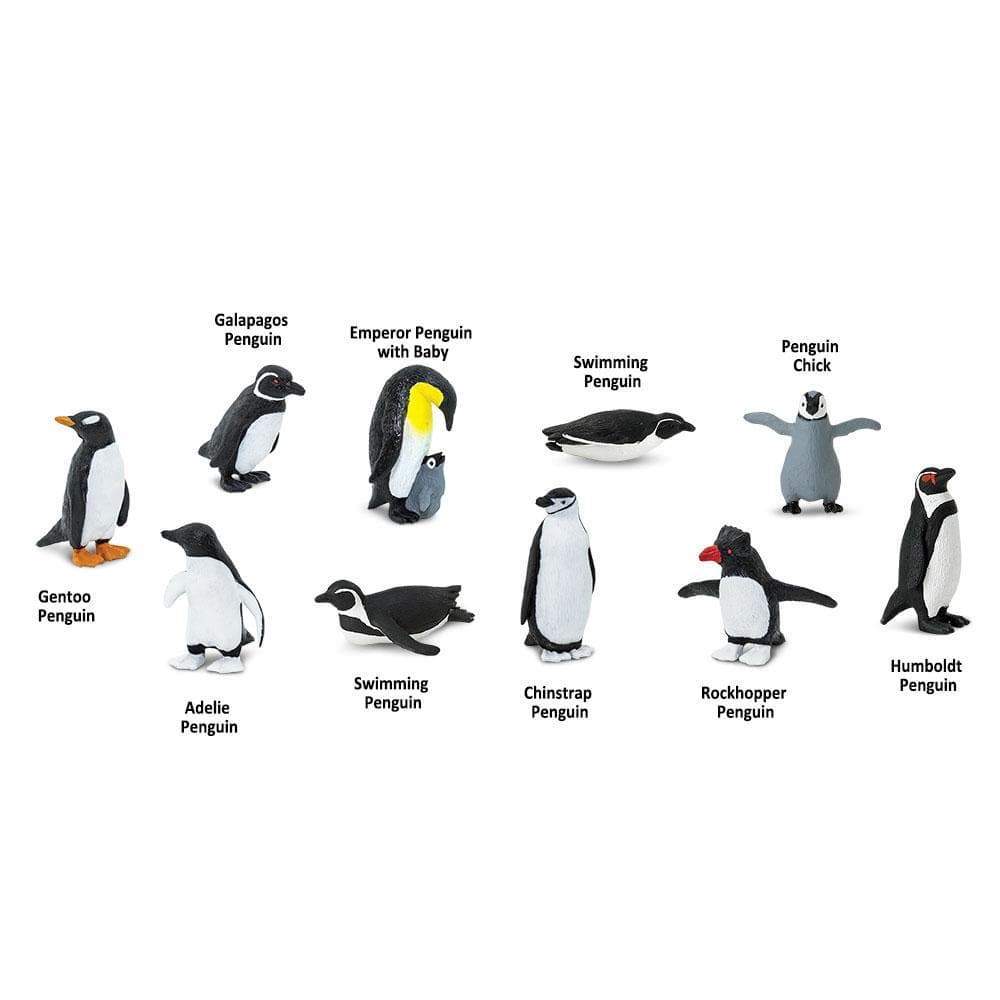 Safari Ltd Zestaw figurek Montessori Figurki zwierząt Pingwiny