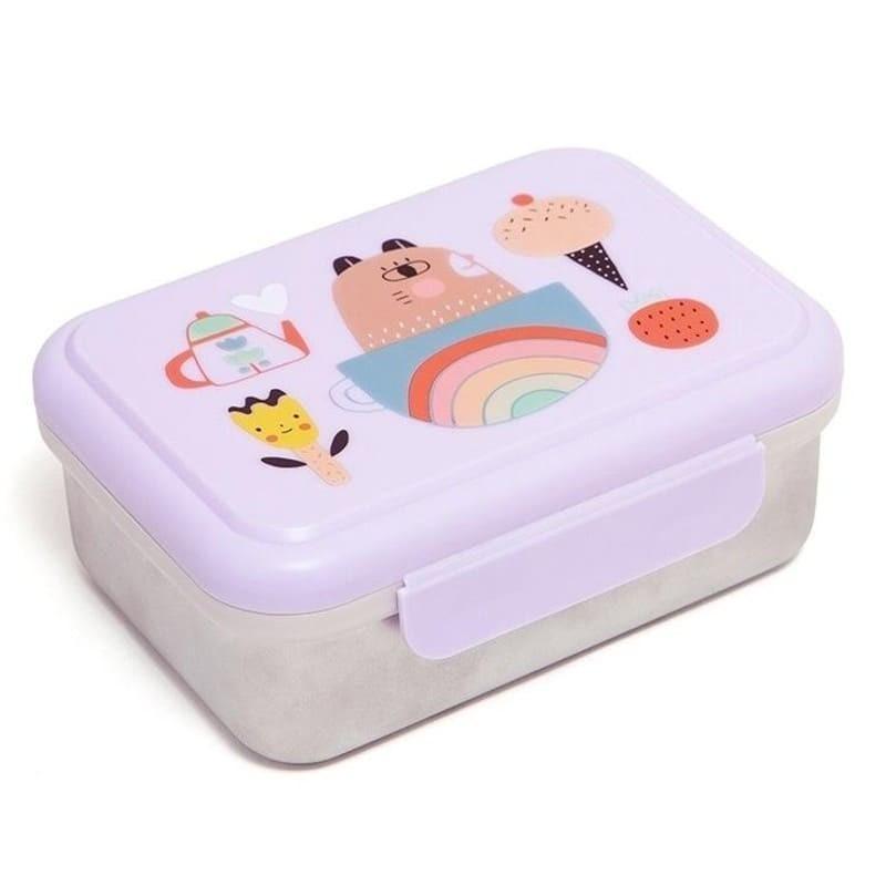 Petit Monkey Śniadaniówka Lunchbox ze szlachetnej stali nierdzewnej Apple of My Eye - 4kidspoint.pl
