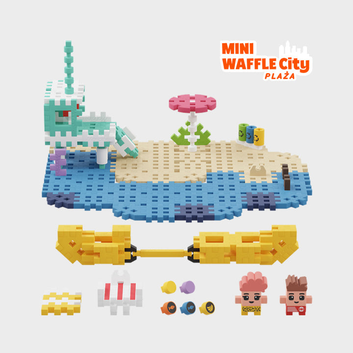 Marioinex Klocki Mini Waffle Plaża148 elementów
