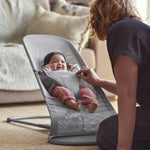 Babybjorn Leżaczek dla dziecka Bliss Mesh szary - 4kidspoint.pl