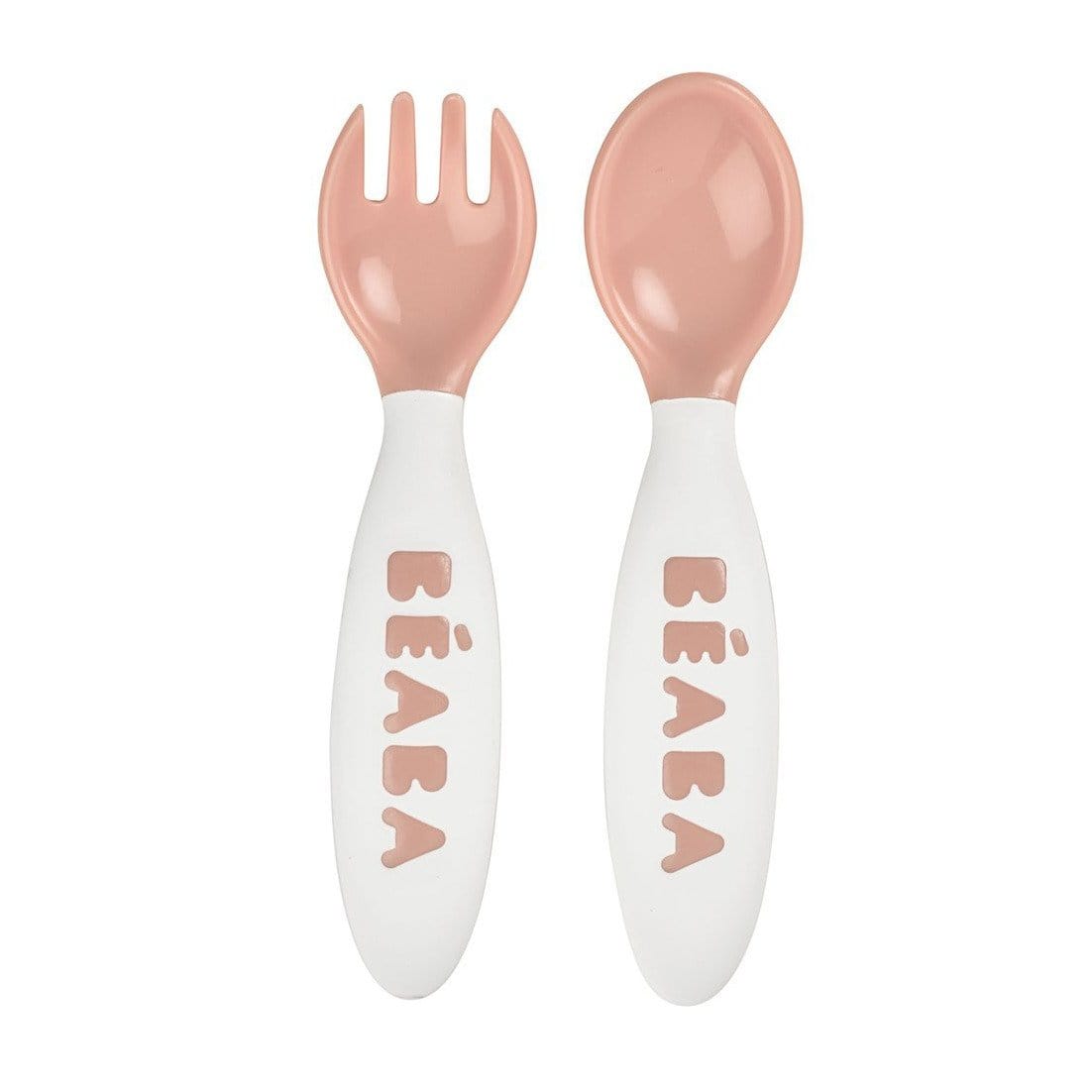 Beaba Sztućce plastikowe w etui nude - 4kidspoint.pl