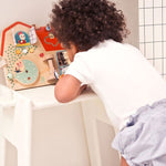 Lilliputiens Drewniana tablica manipulacyjna Farma 9 m+ - 4kidspoint.pl