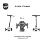 Scootandride Hulajnoga Highwaykick 3 LED 3+ Forest składana ze świecącymi kółkami
