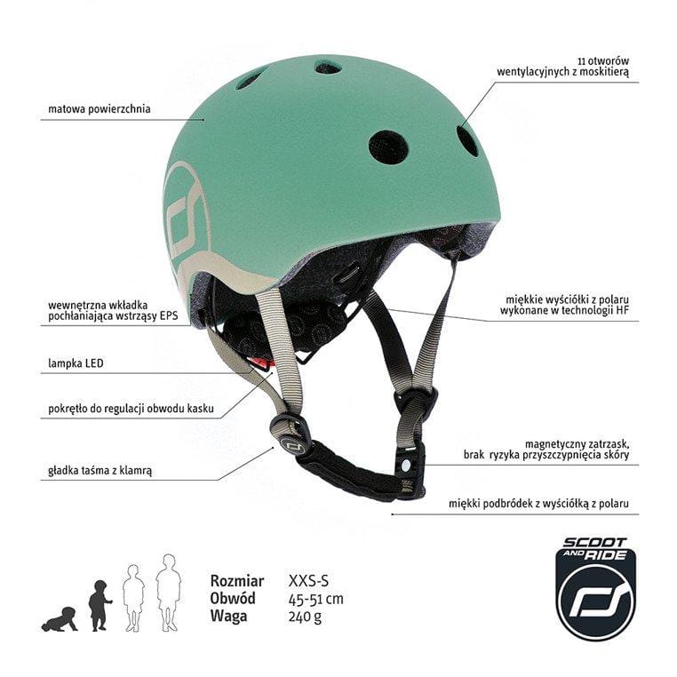 Scootandride Kask dla dzieci 1+  Forest - 4kidspoint.pl