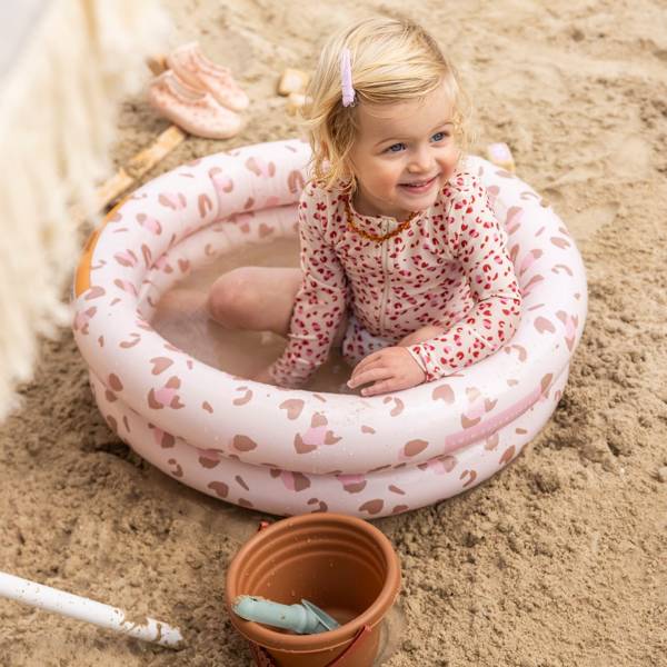 The Swim Essentials Basen dla dzieci 60cm Leopard Old Pink