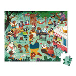 Janod Puzzle dla dzieci w walizce Rodzina misiów 54el.