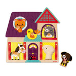Janod Puzzle muzyczne z uchwytem Moi mali przyjaciele