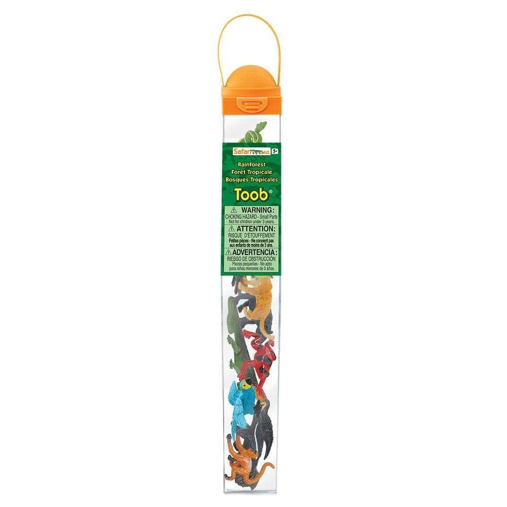 Safari Ltd Figurki zwierząt z Lasu Deszczowego Zestaw figurek Montessori Tuba