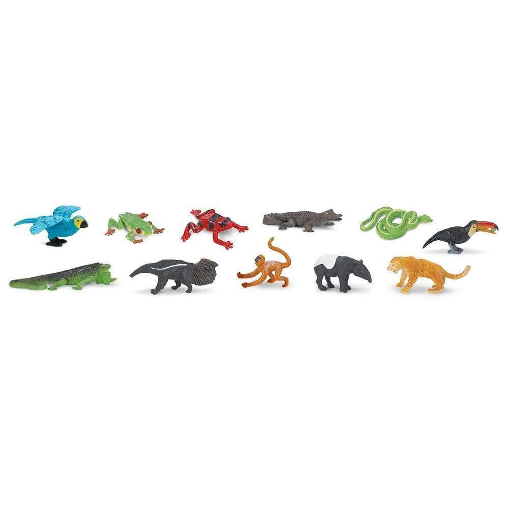 Safari Ltd Figurki zwierząt z Lasu Deszczowego Zestaw figurek Montessori Tuba