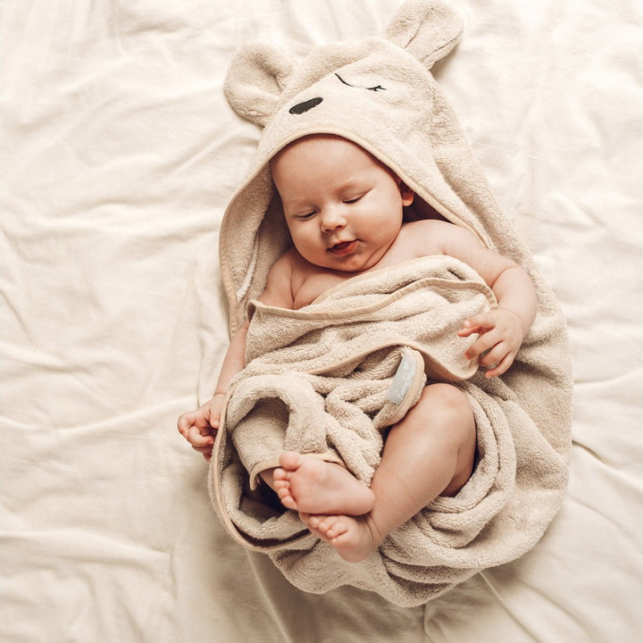BabySteps Ręcznik bambusowy Miś Gray Rozmiar S 85x90 cm