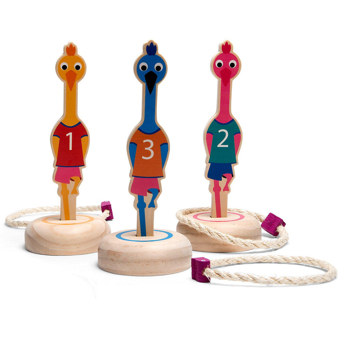 BS Toys Gra zręcznościowa dla dzieci Rzut obręczą do celu Ptaki