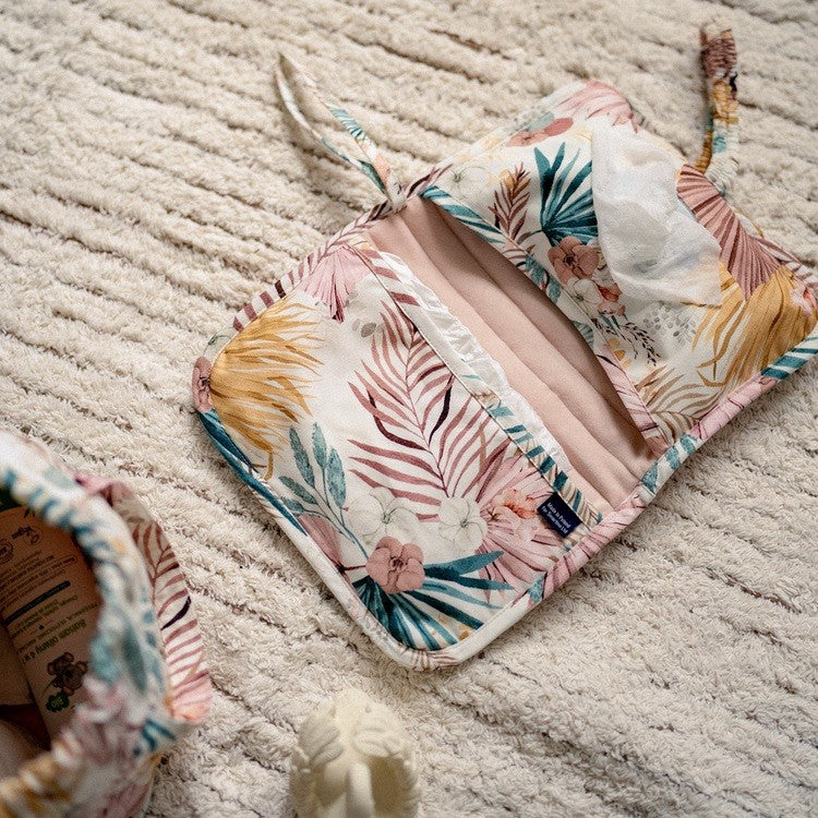 La Millou Organizer na pieluszki Boho Palms Light Powder Pink