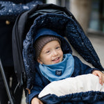 La Millou Apaszka dla dzieci Velvet Collection Dark Grey