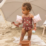 The Swim Essentials Rękawki do pływania 2-6 lat Old Pink Leopard