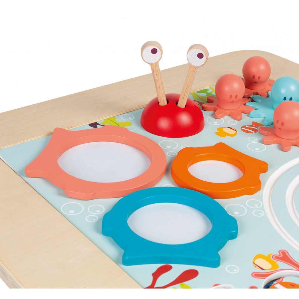 Janod Drewniany stolik edukacyjny 18 m+