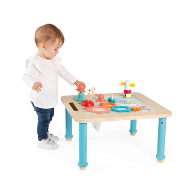 Janod Drewniany stolik edukacyjny 18 m+