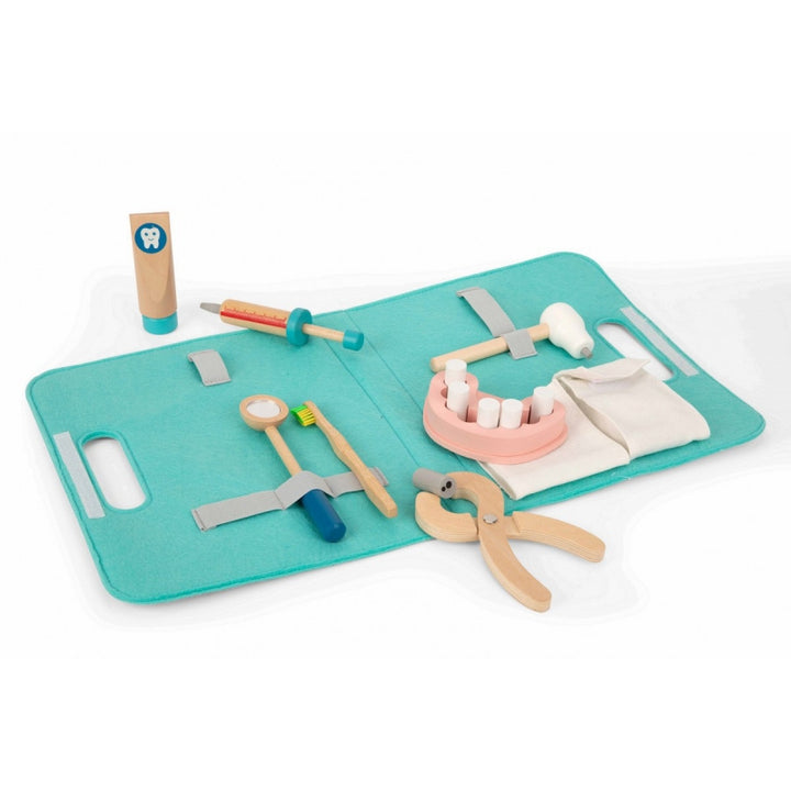 Tooky Toy Zestaw Małego Dentysty Walizka Lekarza 19 elementów