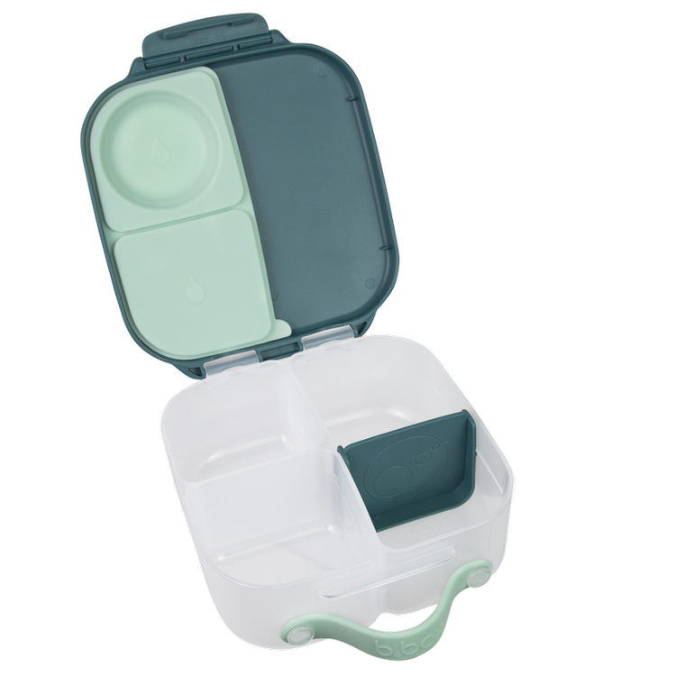 B.box Mini Lunchbox Emerald Forest stalowy niebieski