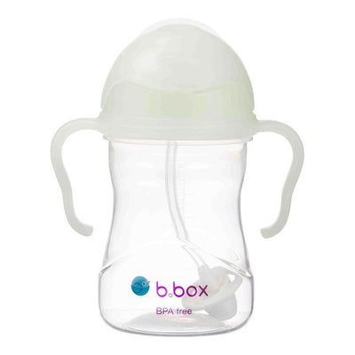 B.box Bidon z obciążoną słomką niekapek 240 ml Glow in the dark - 4kidspoint.pl
