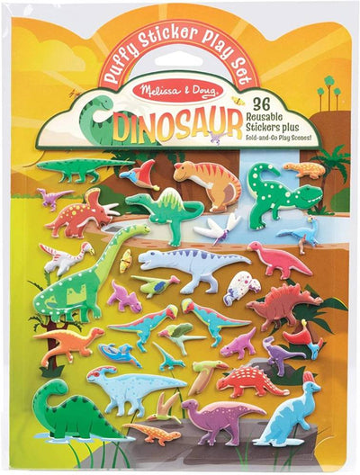 Melissa & Doug Książeczka z naklejkami wielokrotnego użytku Dinozaury